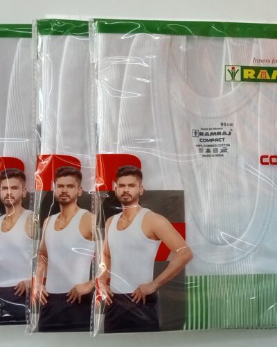 Ramraj Compac Rib Vest Sleeveless (Pack of 4)