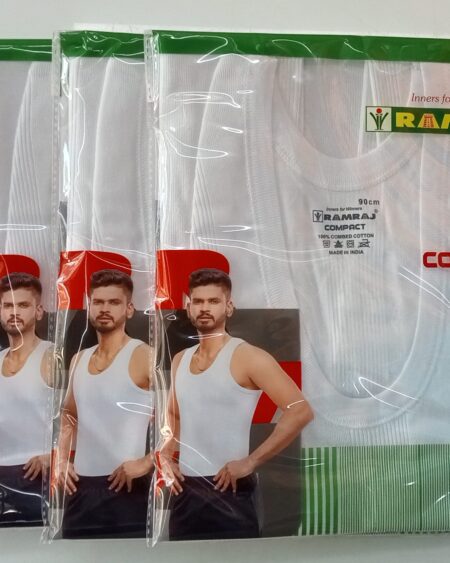 Ramraj Compac Rib Vest Sleeveless (Pack of 4)
