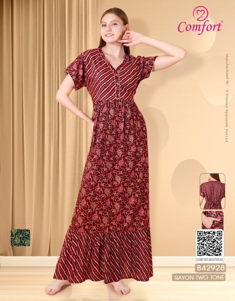 Womens frock style gown. Womens frock style gown