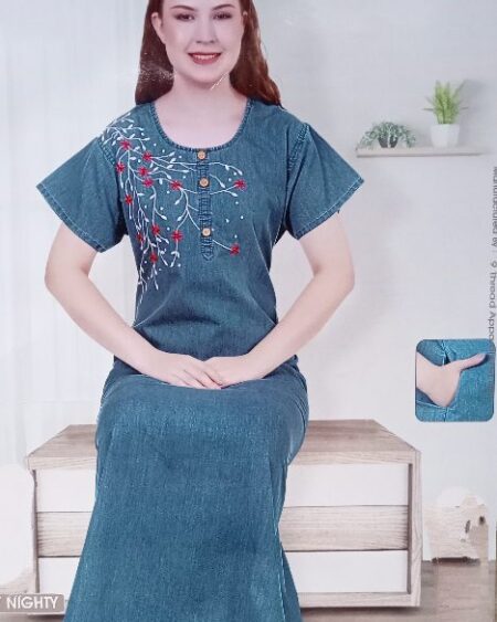 comfortable Denim Nighty for womendaily wear night wear