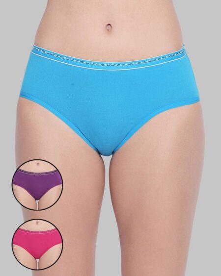Body care cotton panties plain assorted colours